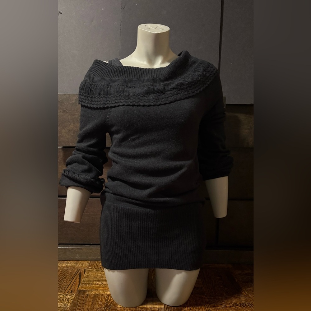 Guess by Marciano Black Off-Shoulder Dress